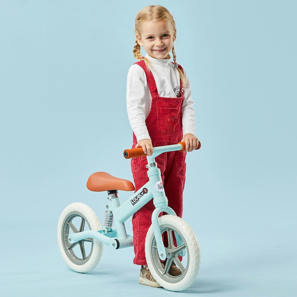 image 1 of HOMCOM Kid Balance Bike ChildrenBicycle Adjustable Seat 2-5 Years No Pedal Blue