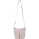 image 4 of Soft Genuine Leather Cross Body Shoulder Bag, Contrast Colour Panel White | Ivory