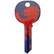 image 2 of Rangers FC Crest Blank Key - Royal Blue/Red - One Size | Blue