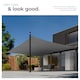 image 4 of Shade Sail - rectangular with UV protection 50, water-repellent, grey | Grey | grey | 5.4 x 5.4 m | 1