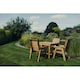 image 1 of Valley 4 Seater Square 4XC - Timber - L190 x W190 x H95 cm - Minimal Assembly Required - Set of Waterproof Cushions Included