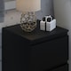 image 6 of FWStyle Carlton 2 Drawer Bedside Nightstand - Matt Black