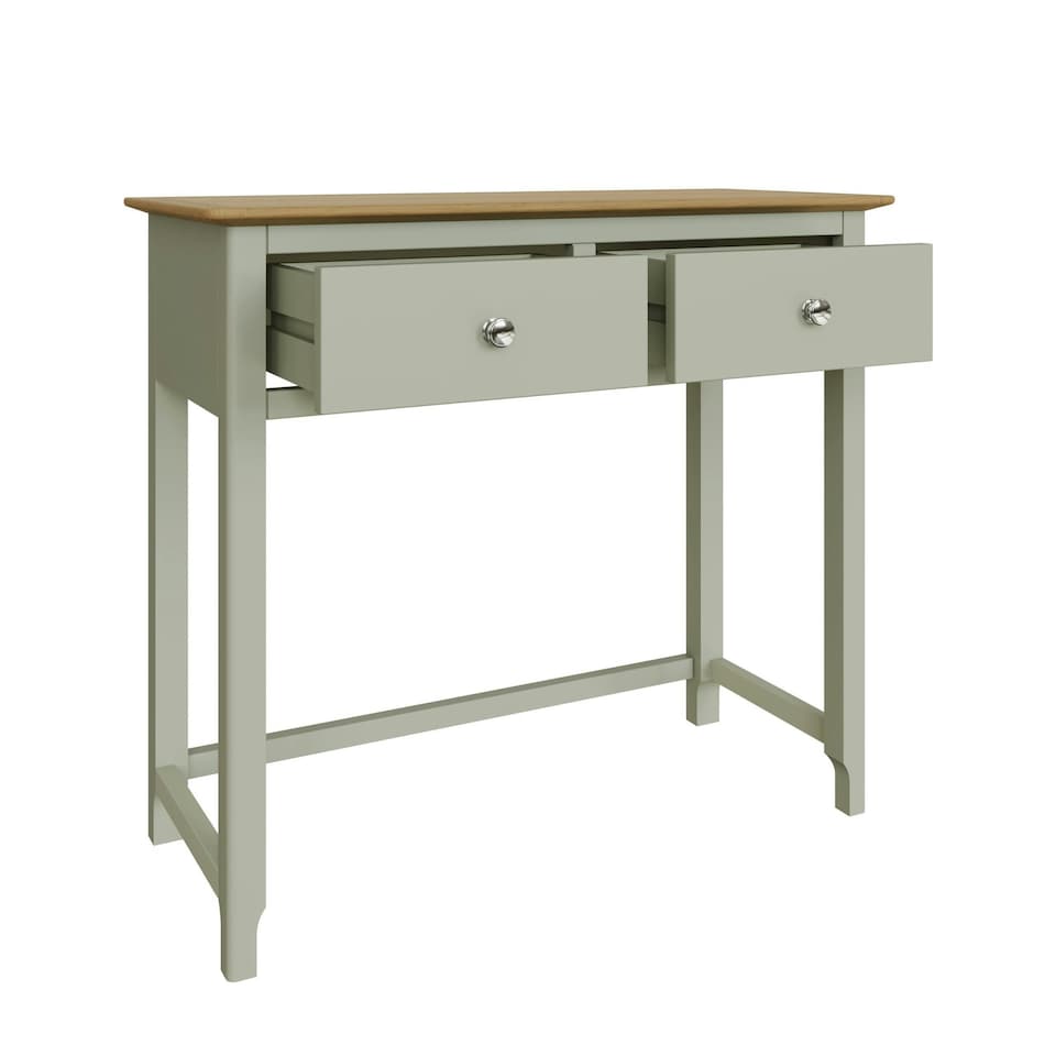 image 1 of Taberno 2 Drawer Dressing Table Sage Green Green