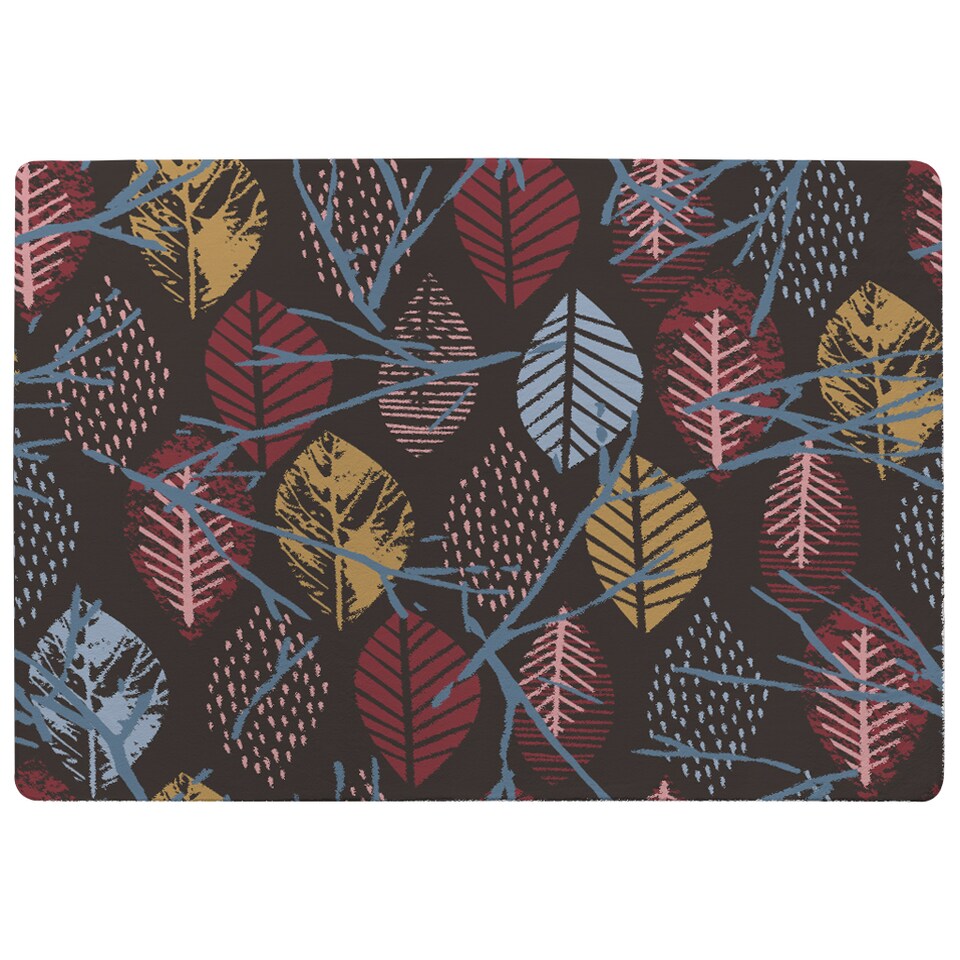 image 1 of Prints Of Autumn Leaves Rug | Multi