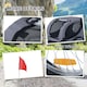 image 8 of PawHut Pet Bicycle Trailer Steel Dog Bike Carrier Water Resistant Travel Grey