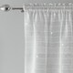 image 3 of Lima Silver Metallic Lurex Stripe Voile Panels - Pair 140 x 229cm (55x90")