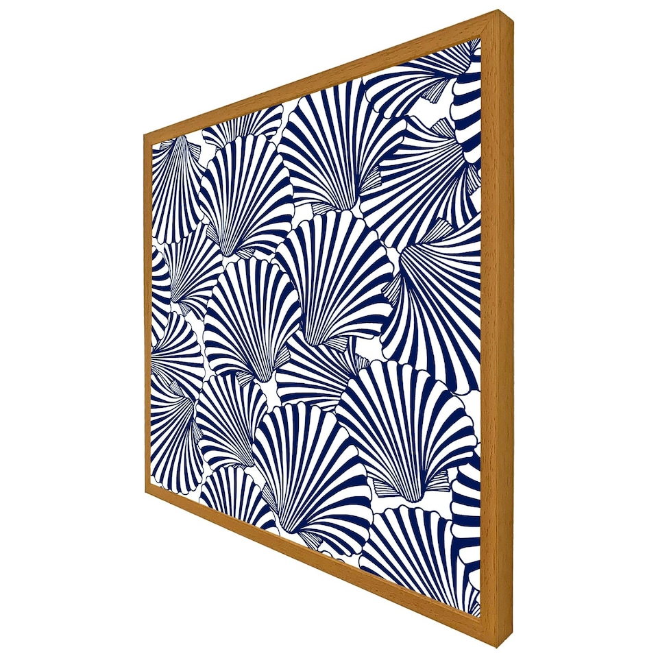 image 1 of Striped sea shells (Picutre Frame) Grey | S