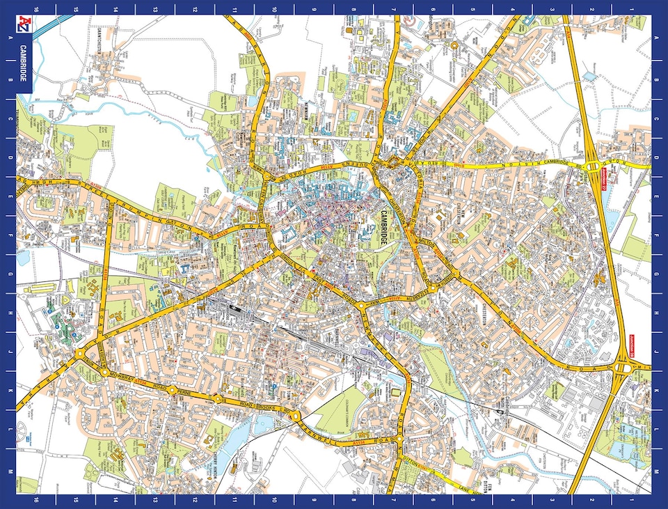image 1 of A-Z Map of  Cambridge 1000 Piece Jigsaw