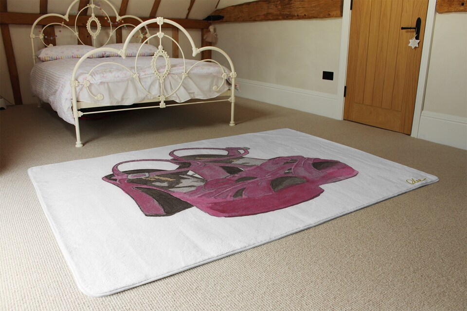 image 1 of Purple High Heels Rug | Multi