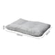 image 6 of Skylos Pet Bed Extra Large Dog Cushion Plush Washable Pet Crate Pad Mat | Grey | 120 x 90cm | One Size