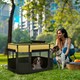image 2 of PawHut Portable Dog Pen for Puppies, Rabbits, Kittens, Guinea Pigs - Yellow