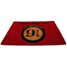 Harry Potter This Way To Platform 9 3/4 Door Mat - Red/Yellow - One Size