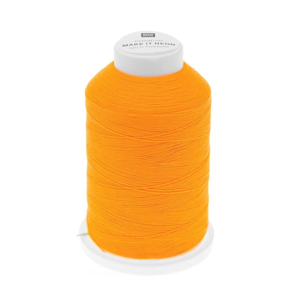Rico Design Thread & Floss Knitting Creative Make It Neon Orange Thread Orange