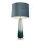 image 1 of Alura Tapered Blue Ombre Glass Table Lamp Blue