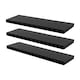 image 1 of Harbour Housewares Modern Floating Wall Shelves - 80cm - Black - Pack of 6