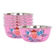 image 1 of BillyCan Hand-Painted Picnic Snack Bowls - 14.5cm - Raspberry Pansy - Pack of 6 Purple
