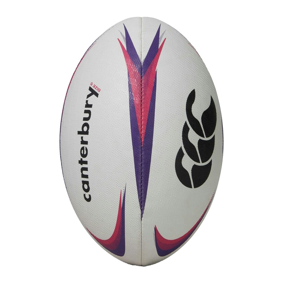 image 1 of Canterbury Mentre Rugby Ball - White/Violet/Purple - 4 White