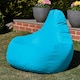 image 3 of icon Recliner Indoor Outdoor Bean Bag Aqua Blue Bean Bag Chair Blue