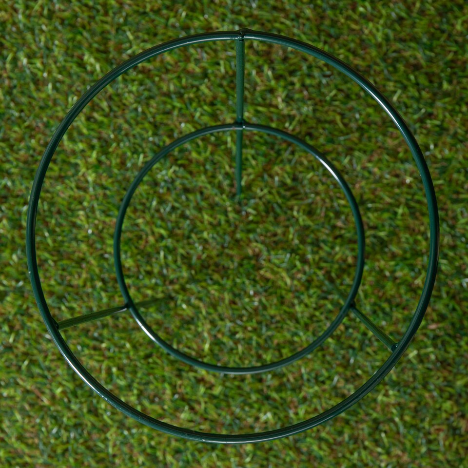 image 1 of Tom Chambers Urban Green Conical Garden Plant Support Ring 20cm- Small
