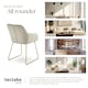 image 7 of Dining Chair Jeane - velvet look, cantilever frame - per piece Cream | Velvet Look Cream/Gold