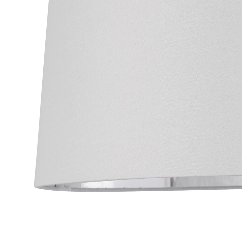 image 1 of Set of 2 Bobbin - Ivory Lamps with White & Chrome Shades