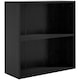 image 1 of HOMCOM Bookshelf Display Storage Shelf with 2 Compartments Black