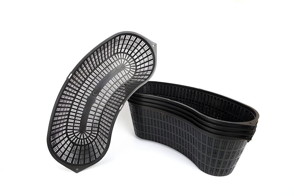 image 1 of Aquatic Pond Planting Basket - Contour Kidney - 46cm / 8 Ltr - Mesh Plant Pot for Water Garden Ponds, Protects Roots