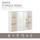 image 3 of HOMCOM Wall Mounted Bathroom Storage Cabinet w/ Mirrored Door, Adjustable Shelf