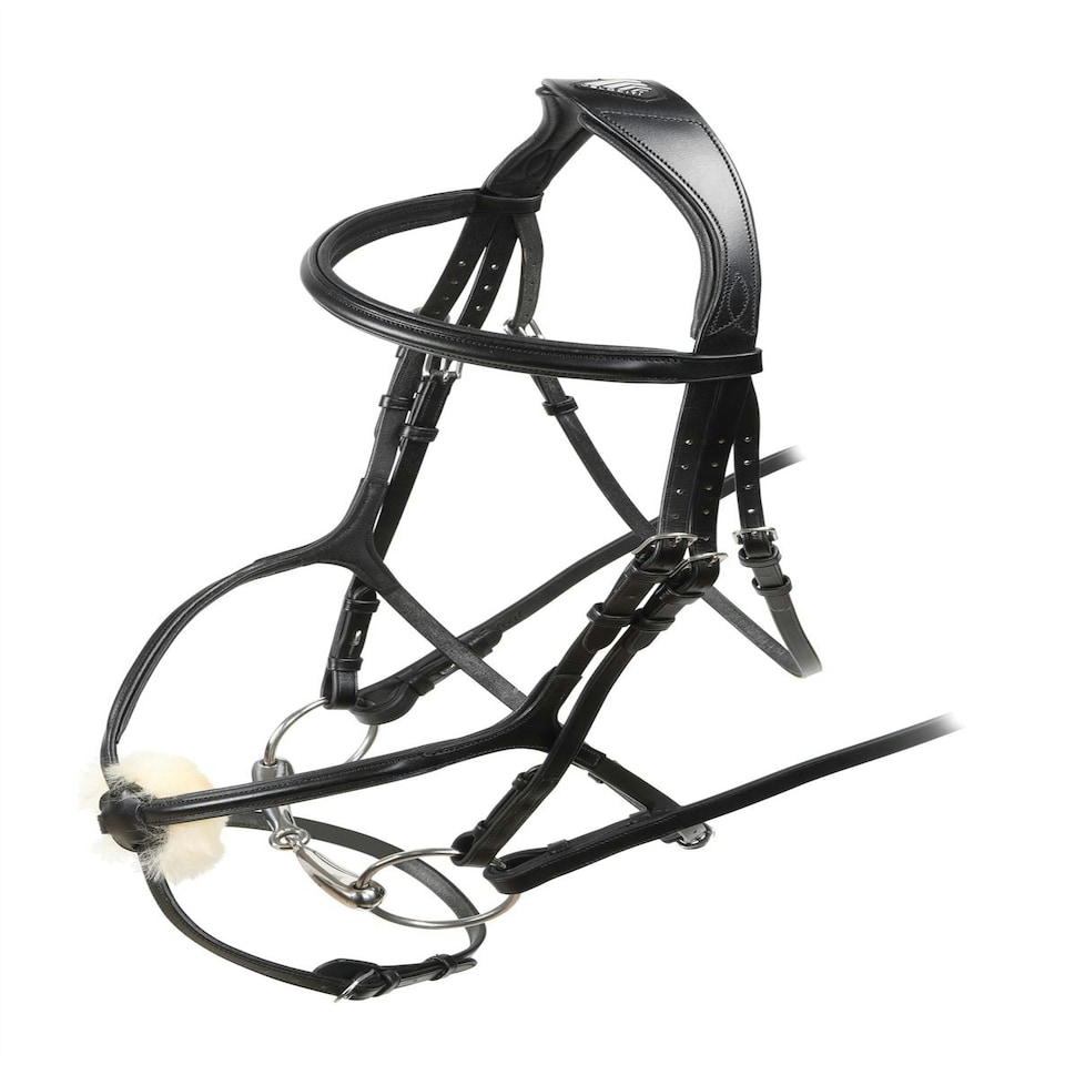 image 1 of Shires Velociti Grackle Bridle Brown | Size: Full
Colour: H.Brown