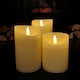 image 5 of Set of 3 Battery Operated Flickering LED Candle Christmas Decoration with Timer