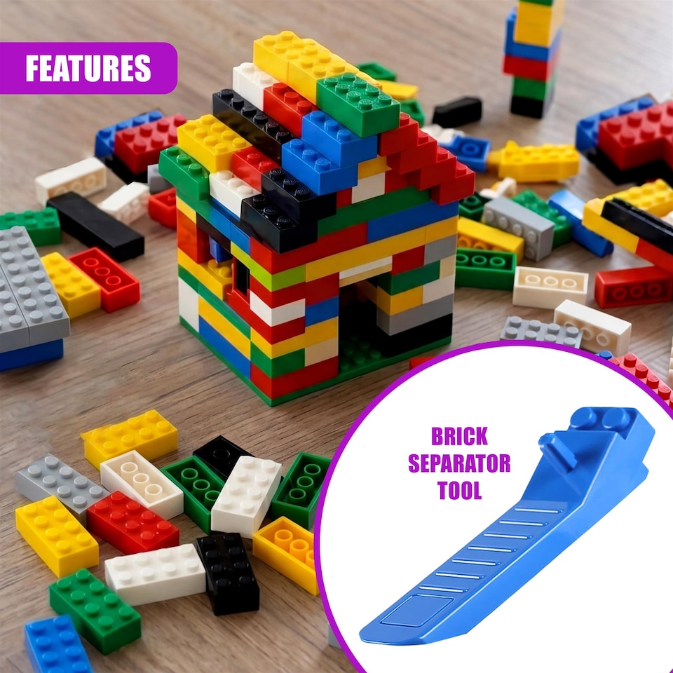 image 1 of MTS 1000 Piece Building Bricks Construction Block Set Creative Toy for Kids