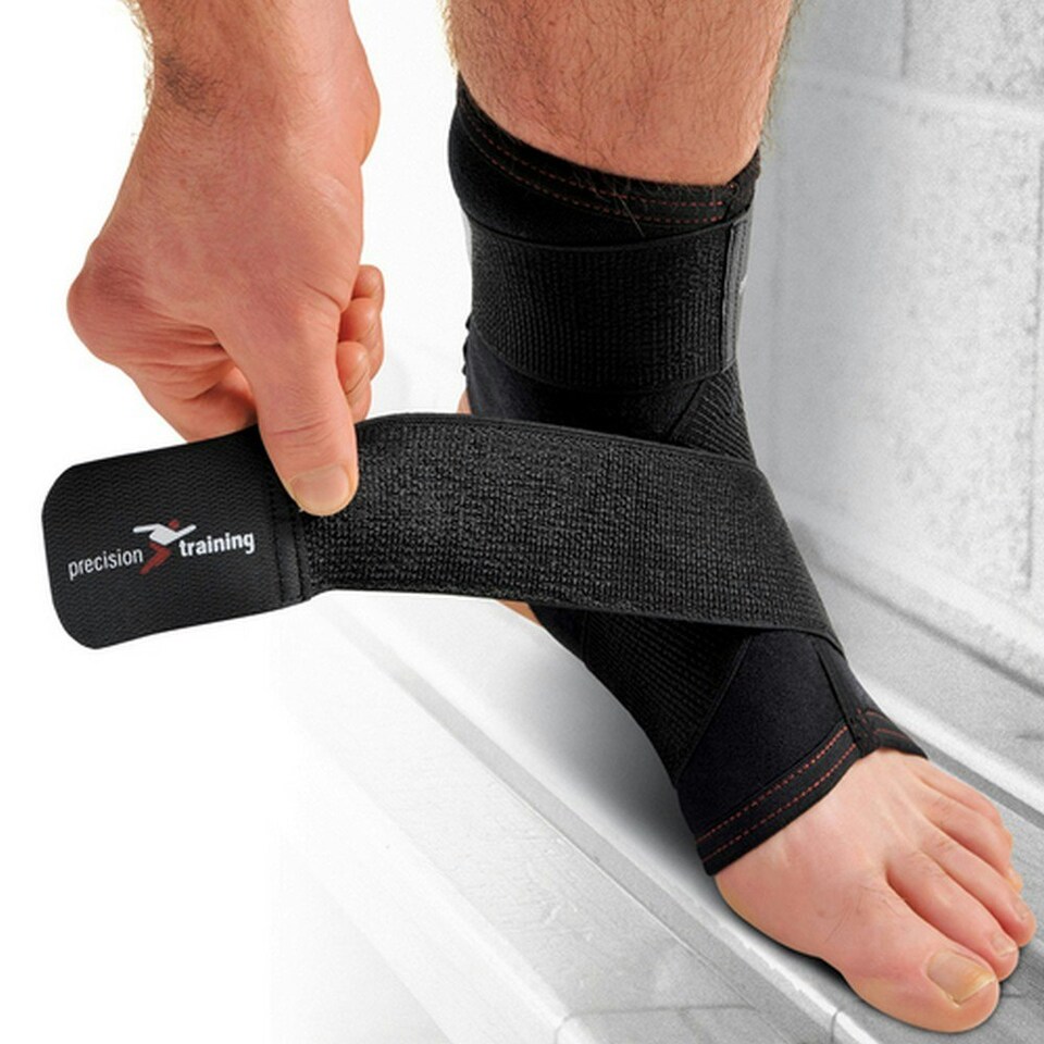Precision Neoprene Ankle Wrap - Black - L Black | L