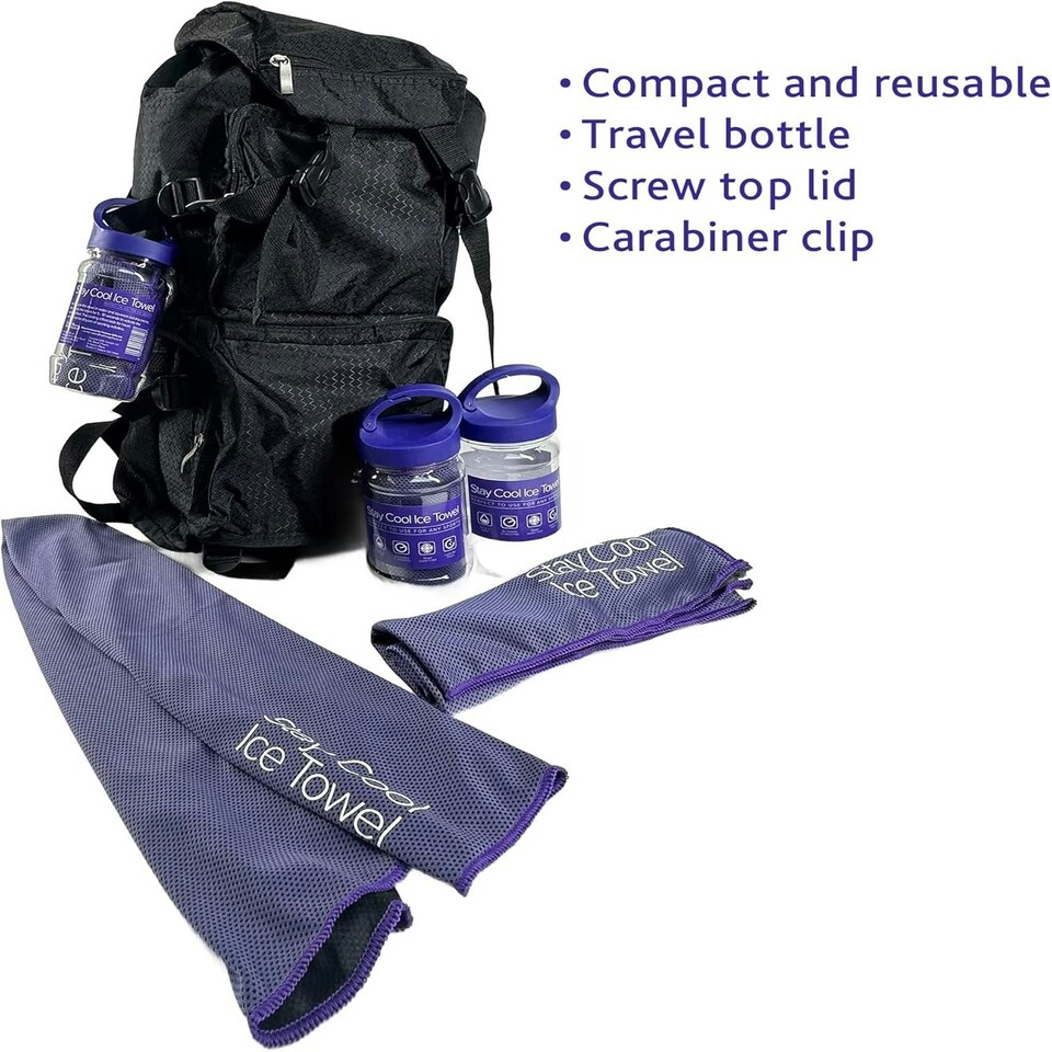 image 1 of Stay Cool Ice Towel Perfect To Use For Any Sports Blue | One size