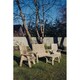 image 2 of Multi Set, Wooden Garden Table and Chairs - L100 x W370 x H105 cm - Fully Assembled