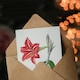 image 3 of Pierre-Joseph Redouté Art Card Brazilian Amaryllis Flower