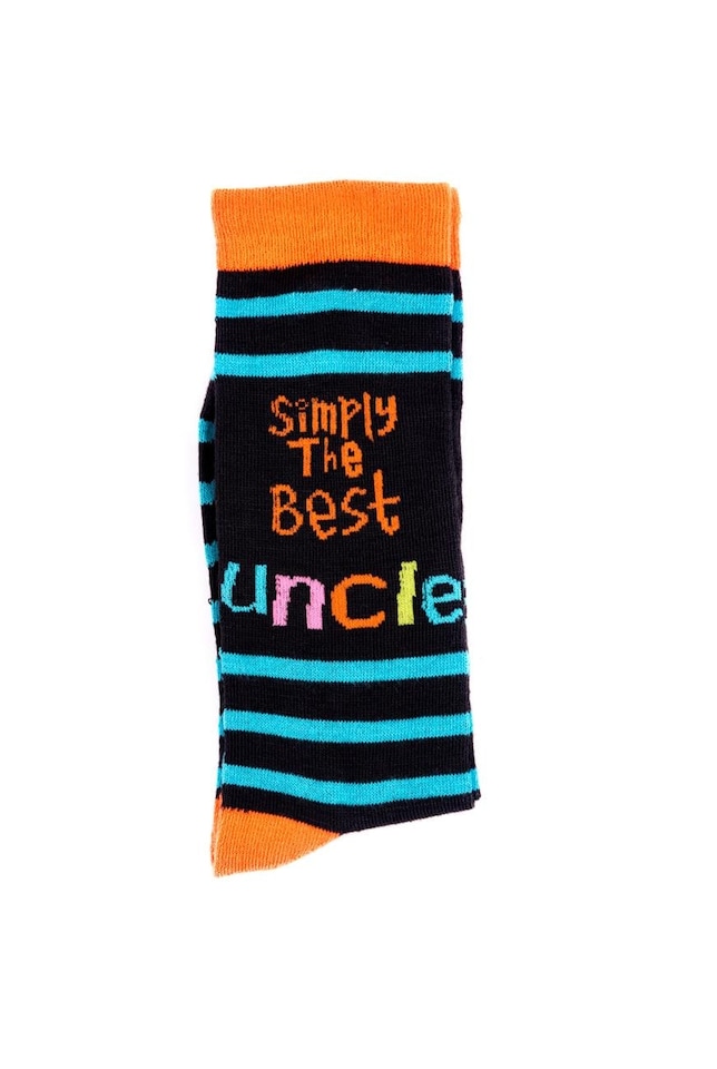image 1 of Simply The Best Uncle Socks Simply & Fathers Day Gifts & Christmas Gift | Multi