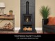 image 5 of OKO S1 Bio Ethanol Stove with Log Storage in Charcoal Grey & Tall Angled Stove Pipe