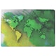 image 1 of World Map Yellow And Green Rug | Multi