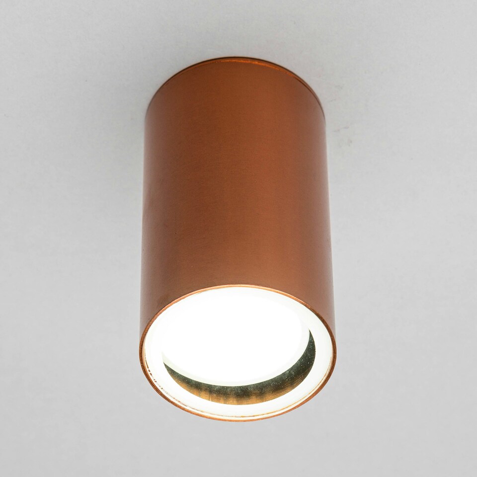 image 1 of BHS Jared Outdoor Porch Ceiling Light, Copper