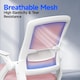 image 2 of Rattantree Ergonomic Swivel Computer Chair with Flip-Up Armrests