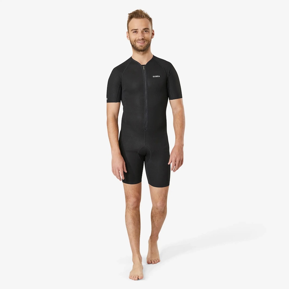 image 1 of Decathlon Neoprene SCD Scuba Diving Shorty Undersuit 1mm