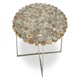 image 3 of Interiors by Premier Distinctive Agate Coffee Table With Cross Base, Modern Silver Finish Decorative Table, Multi