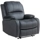 image 1 of HOMCOM Recliner Armchair for Living Room, Recliner Chair with Cup Holder Black | Multi | Chair