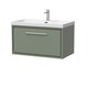image 1 of Bathroom 1 Soft Close Drawer Wall Hung Vanity Unit Basin, Green, 600mm | Green | Reed Green | 1