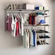 image 4 of COSTWAY Wall Mounted Hanging Storage Organizer Rack Hanging Rod Grey | One Size