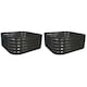 image 1 of Corrugated Metal Raised Bed Garden Vegetable Planter in Dark Grey - Pack of 2