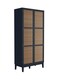 image 2 of Bordeaux 2 Door Wardrobe - Engineered Wood/Plastic - L55.52 x W85 x H180.5 cm - Berlin Blue/Oak | Blue
