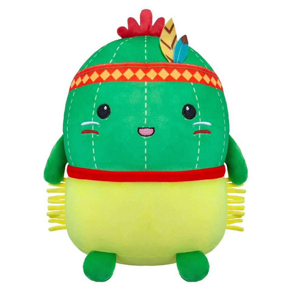 image 1 of Cactus Native American Soft Toy Cute Plushie Huggable Cuddly 25cm Green
