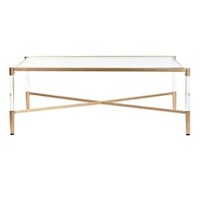 Centre Table DKD Home Decor Metal Acrylic Glamour (120 x 70 x 45 cm) N/A