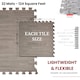 image 10 of Samuel Alexander 32 Piece Grey Wood Effect EVA Foam Floor Protective Tiles / Mats 60x60cm Each Set. Floor Mats Set Covers 11.52 sqm (124 sq ft)